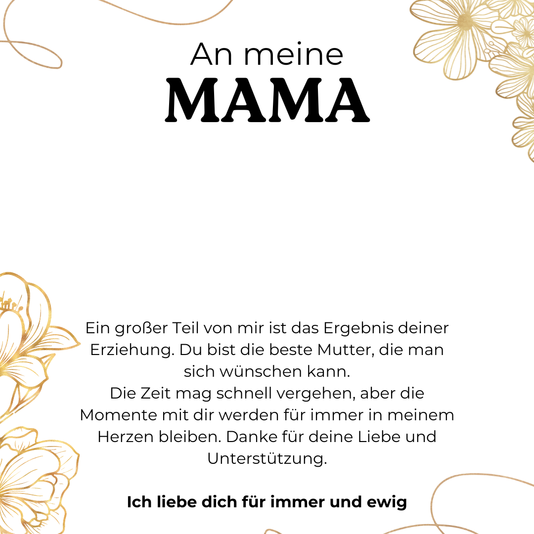 Geschenkkarte - An meine Mama