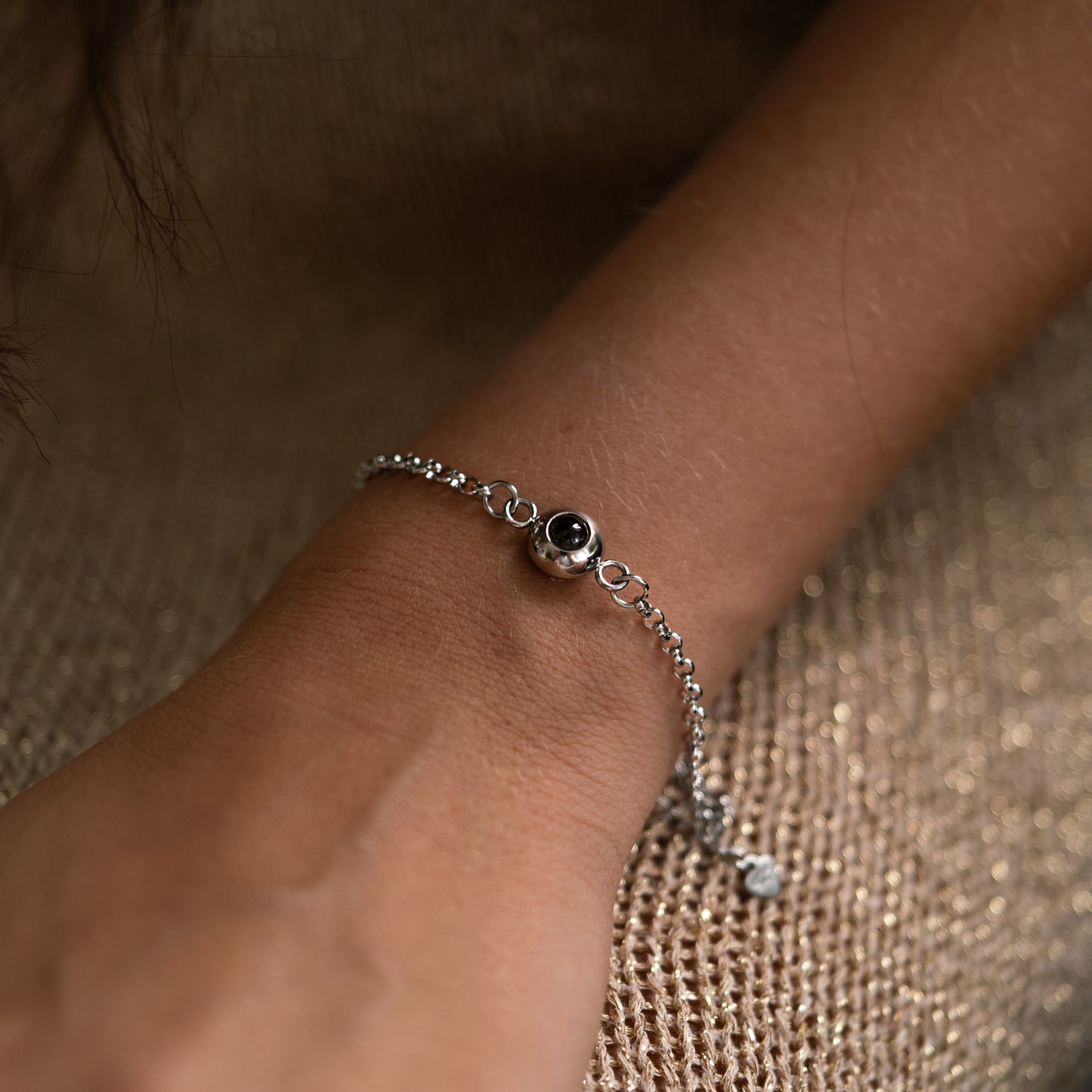 Fotoarmband mit eigenem Foto - Rolo Chain