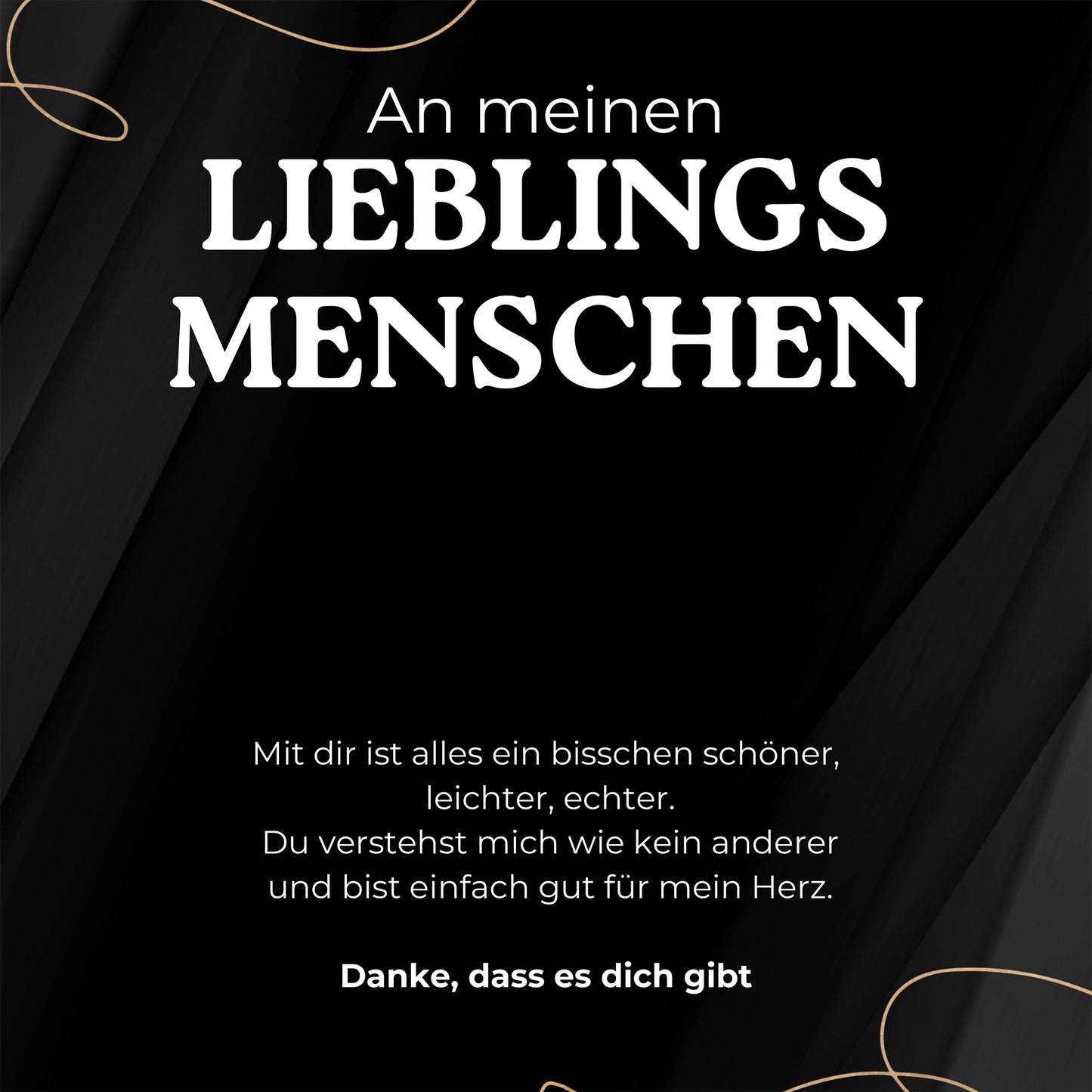 Geschenkkarte - An meinen Lieblingsmenschen