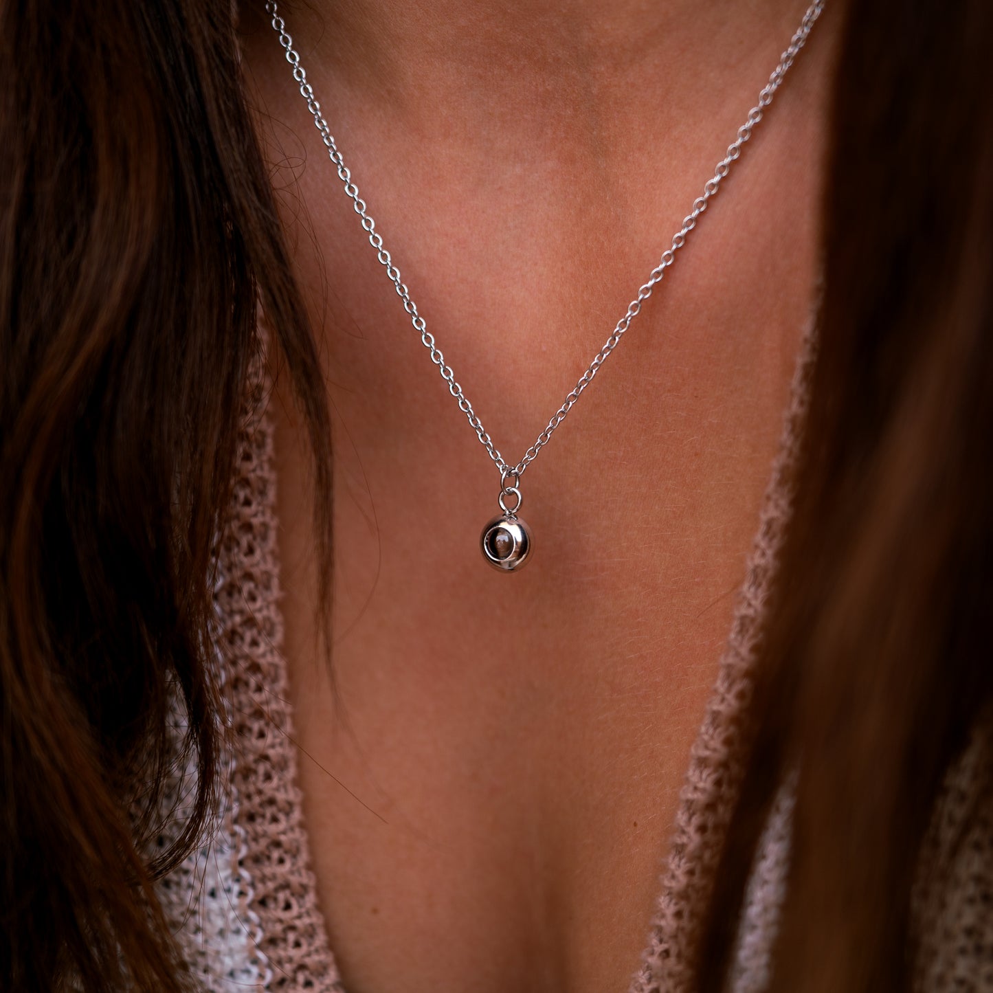 Foto Halskette mit eigenem Foto - Zierlich