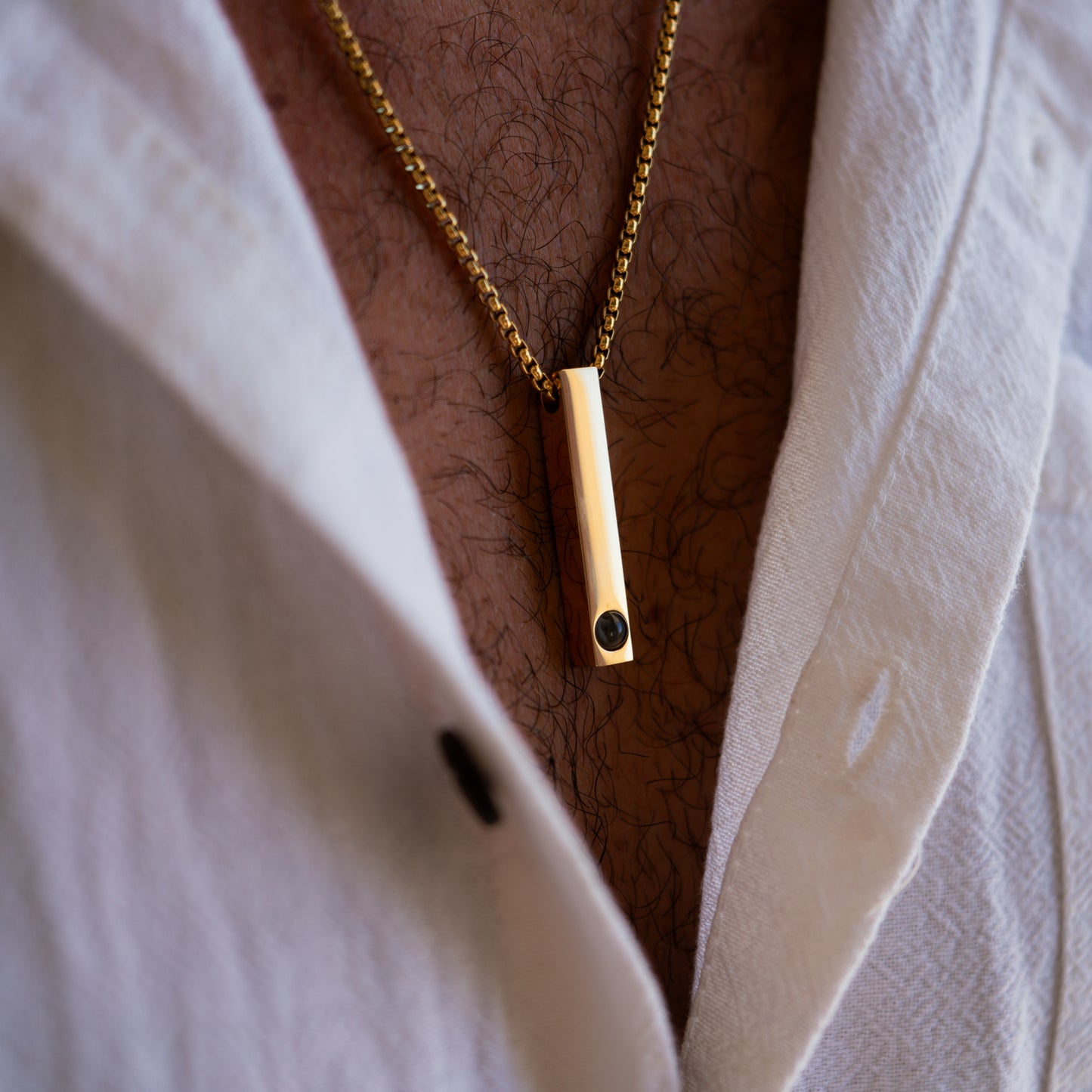 Foto Halskette mit eigenem Foto - Stab Box-Chain