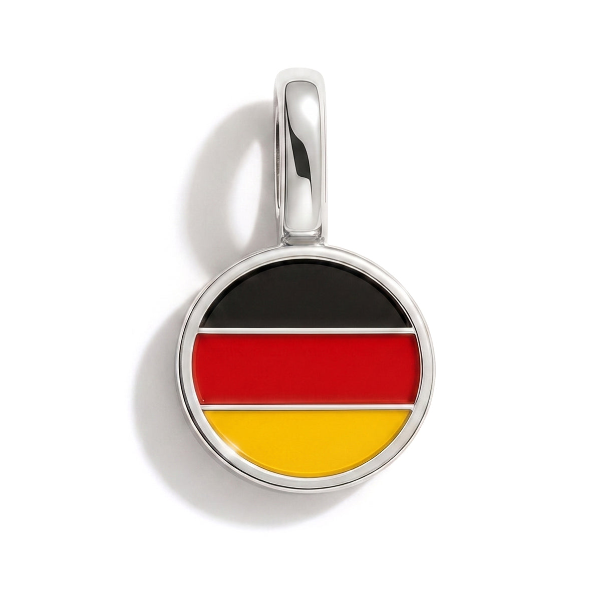 Charm - Flagge Rund – Silber