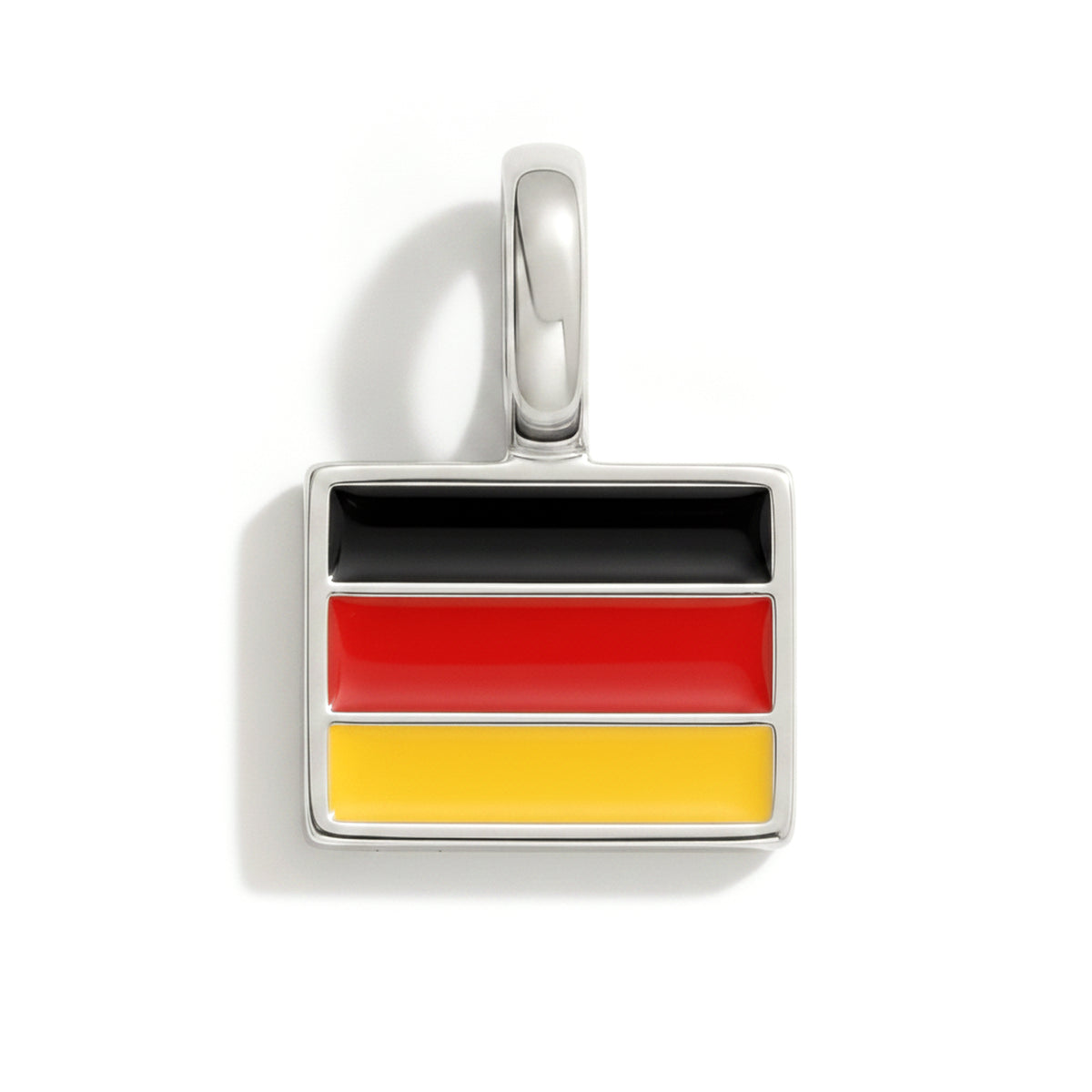 Charm - Flagge Eckig – Silber