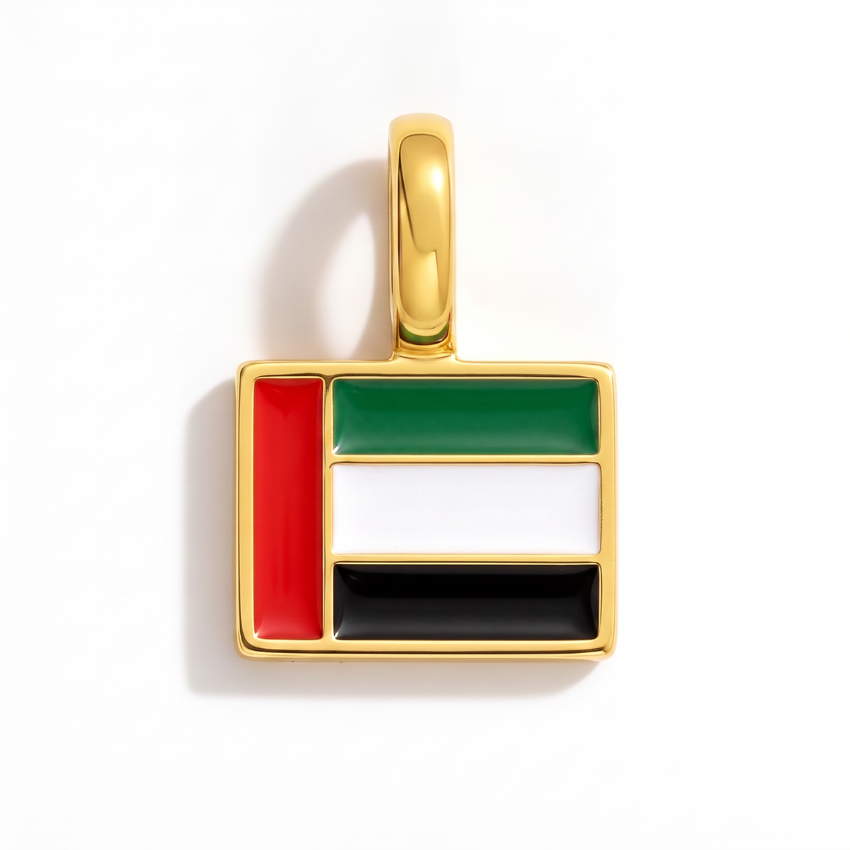 Charm Flagge Vereinigte Arabische Emirate – eckig gold