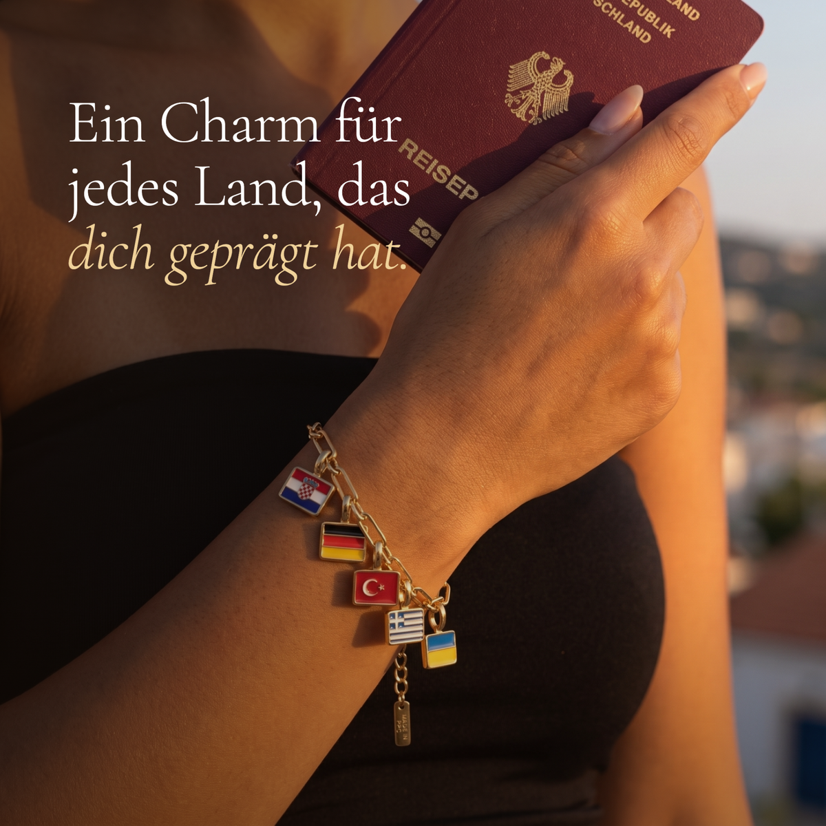 Länder Charm Armband