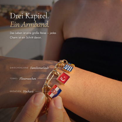 Länder Charm Armband