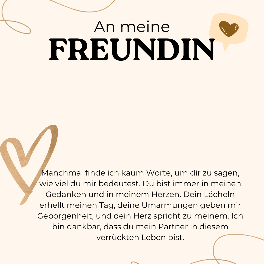 Geschenkkarte - An meine Freundin