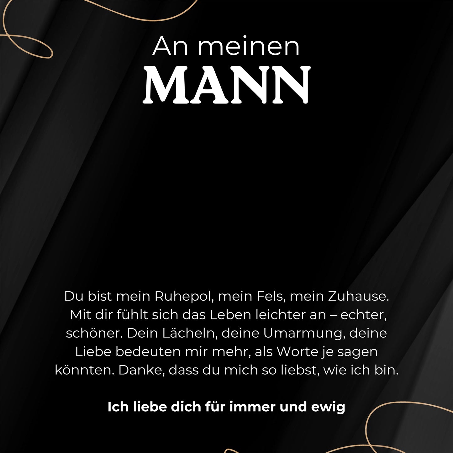 Geschenkkarte - An meinen Mann