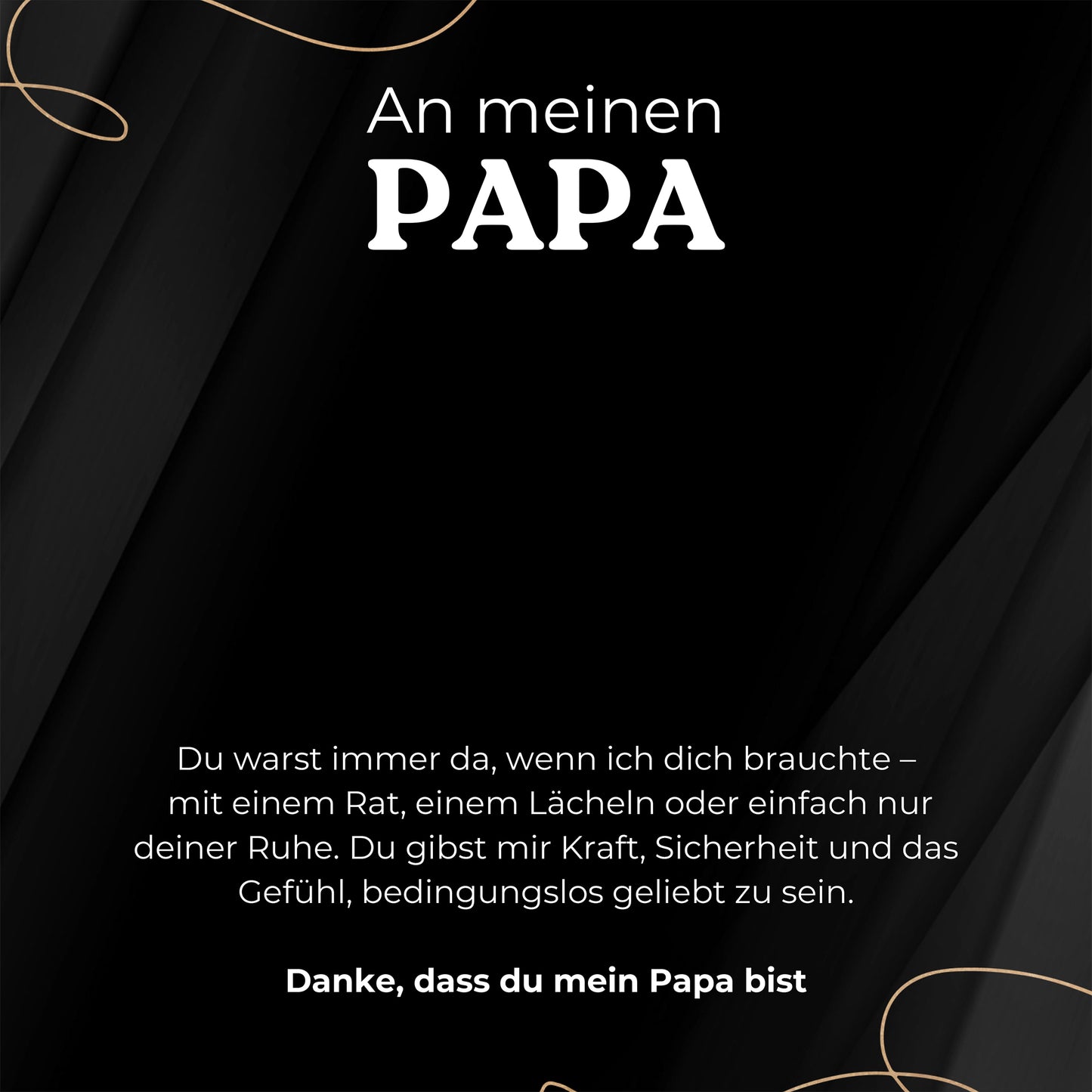 Geschenkkarte - An meinen Papa