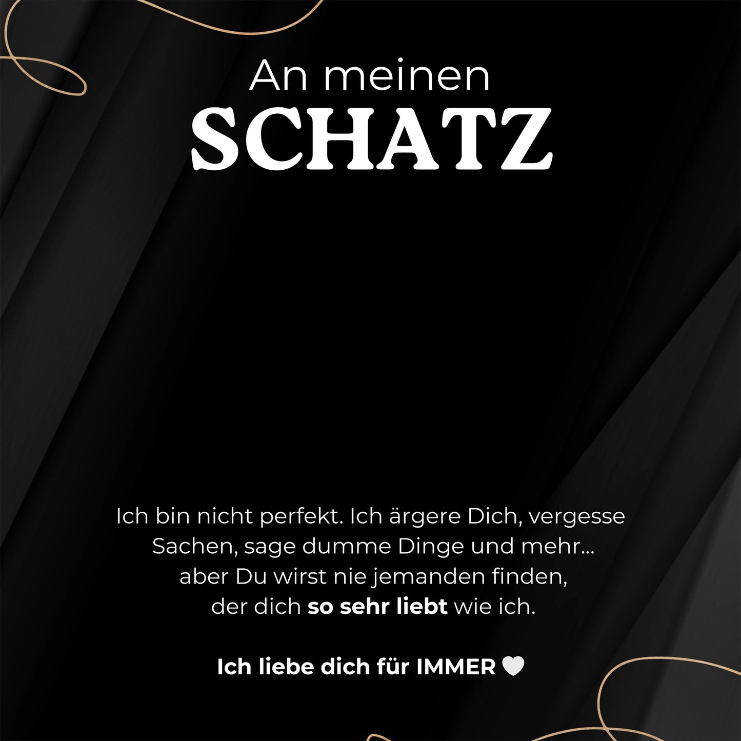 Geschenkkarte - An meinen Schatz