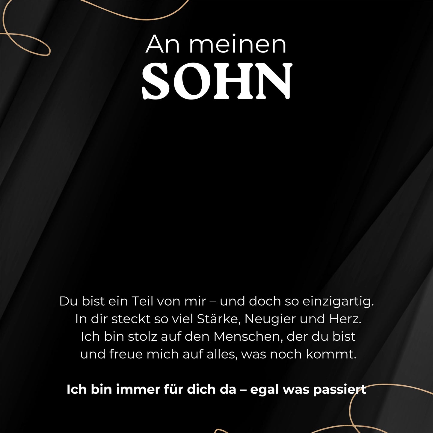 Geschenkkarte - An meinen Sohn