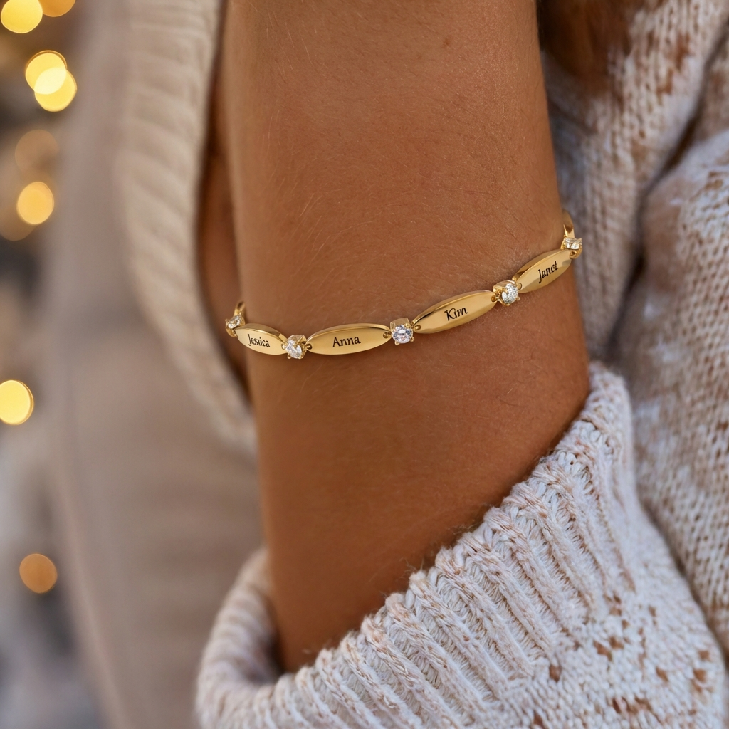 Personalisiertes Armband mit Gravur