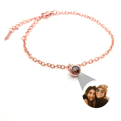 Personalisiertes Fotoarmband mit eigenem Foto - zierlich