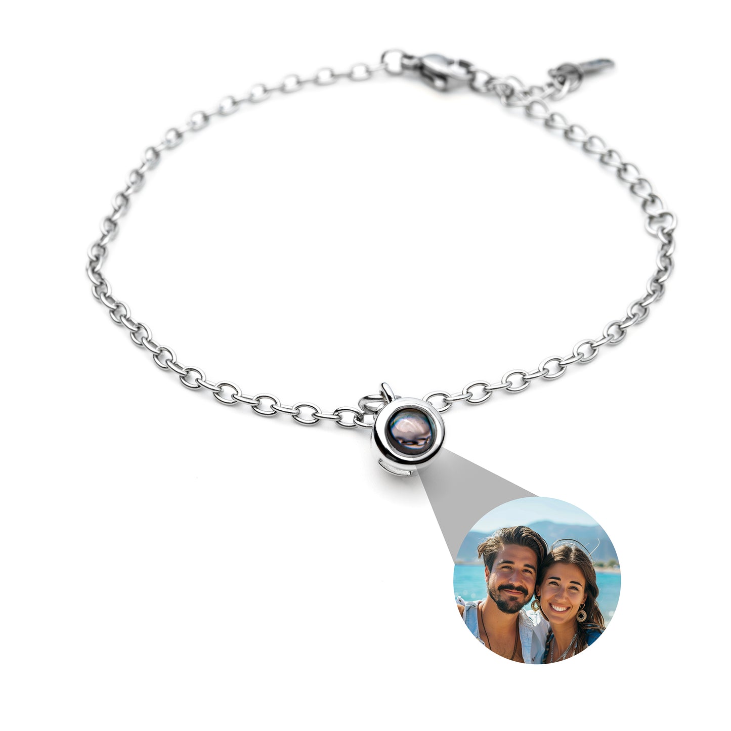 Personalisiertes Fotoarmband mit eigenem Foto - zierlich