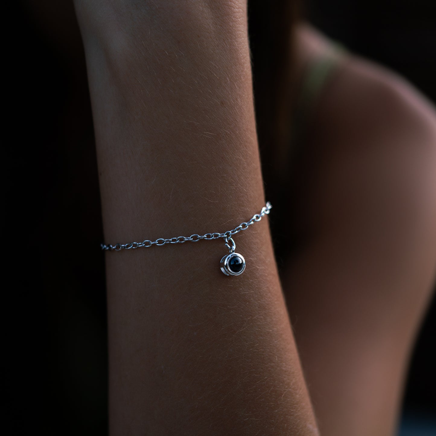 Personalisiertes Fotoarmband mit eigenem Foto - zierlich