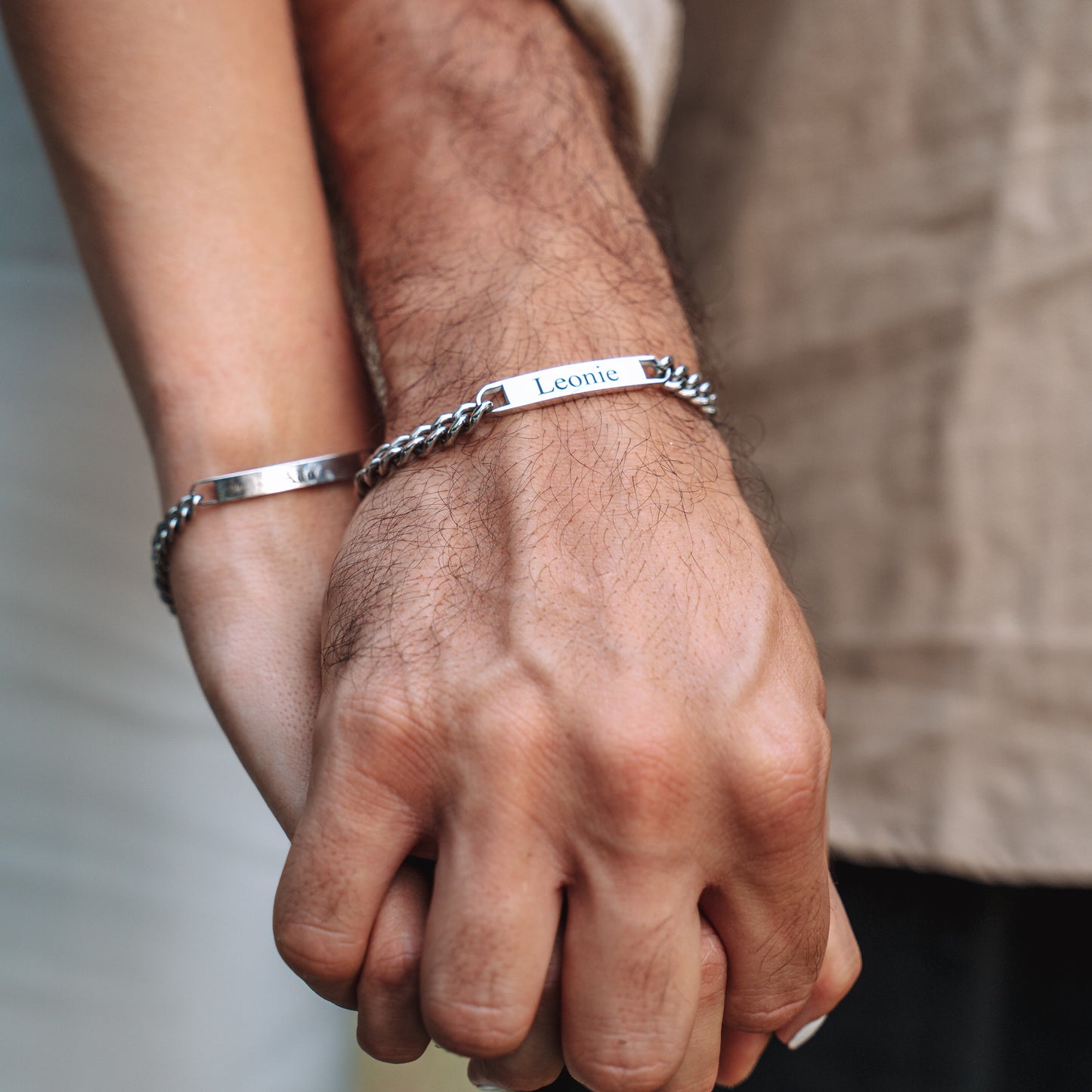 Partner Armbänder mit Gravur