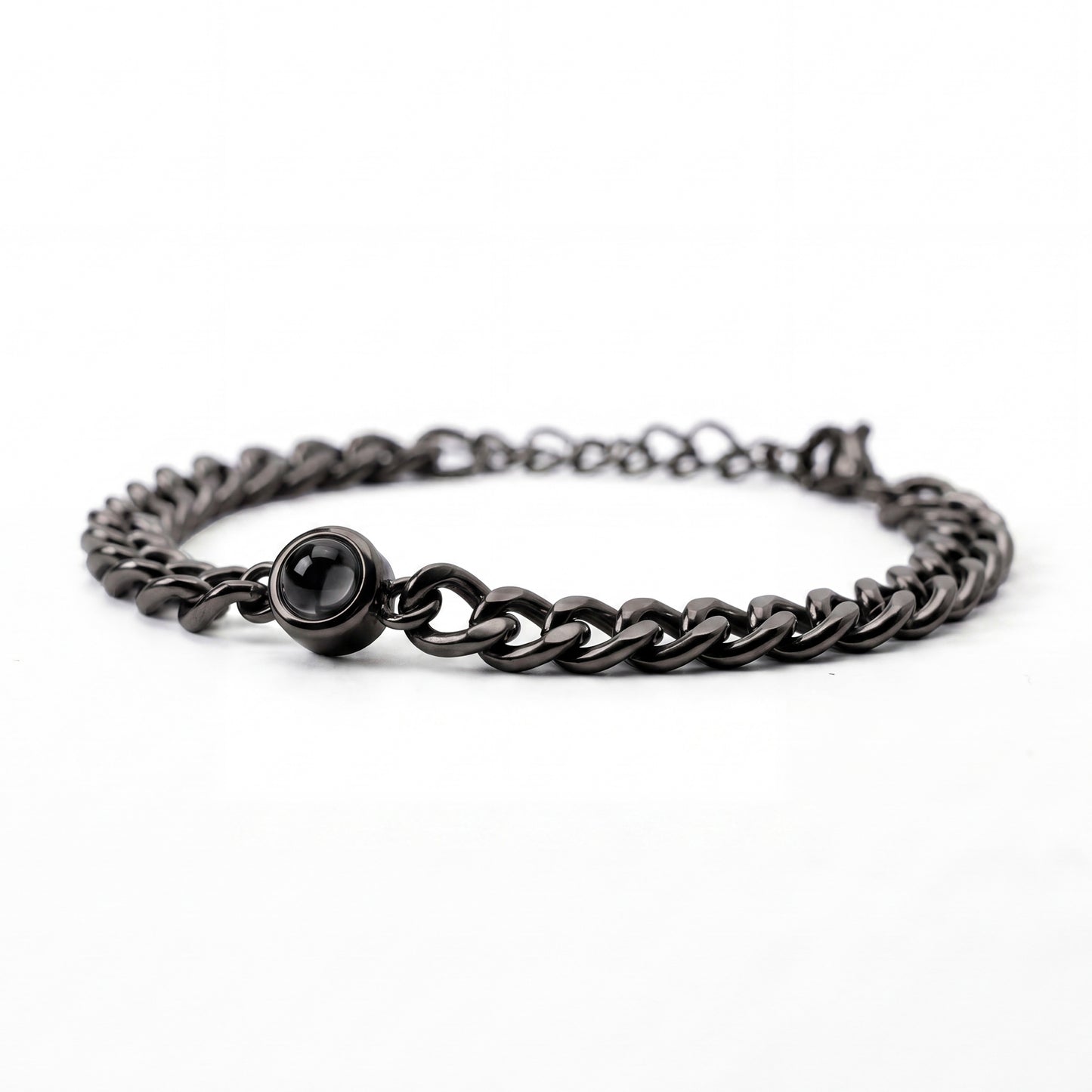 Fotoarmband mit eigenem Foto - Cuban Chain