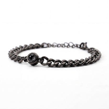Fotoarmband mit eigenem Foto - Cuban Chain