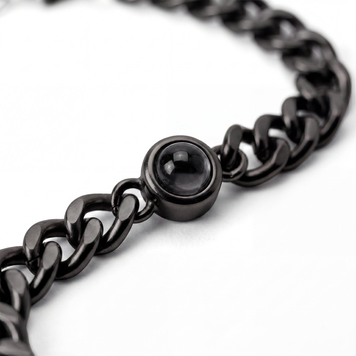 Fotoarmband mit eigenem Foto - Cuban Chain