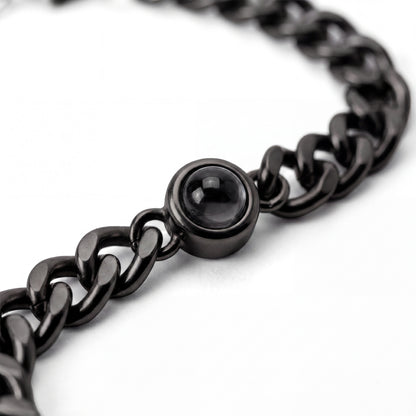 Fotoarmband mit eigenem Foto - Cuban Chain