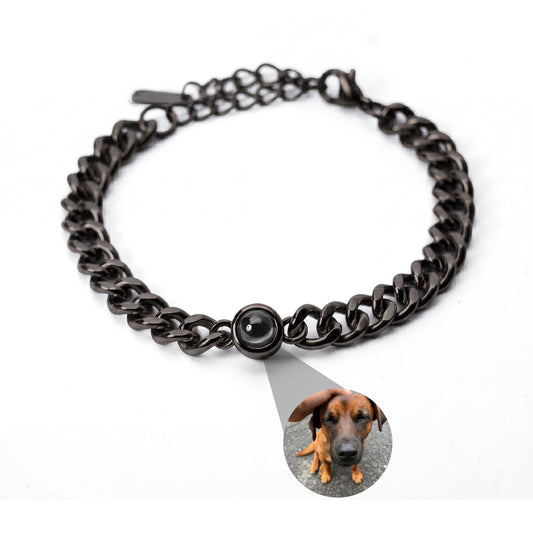 Fotoarmband mit eigenem Foto - Cuban Chain