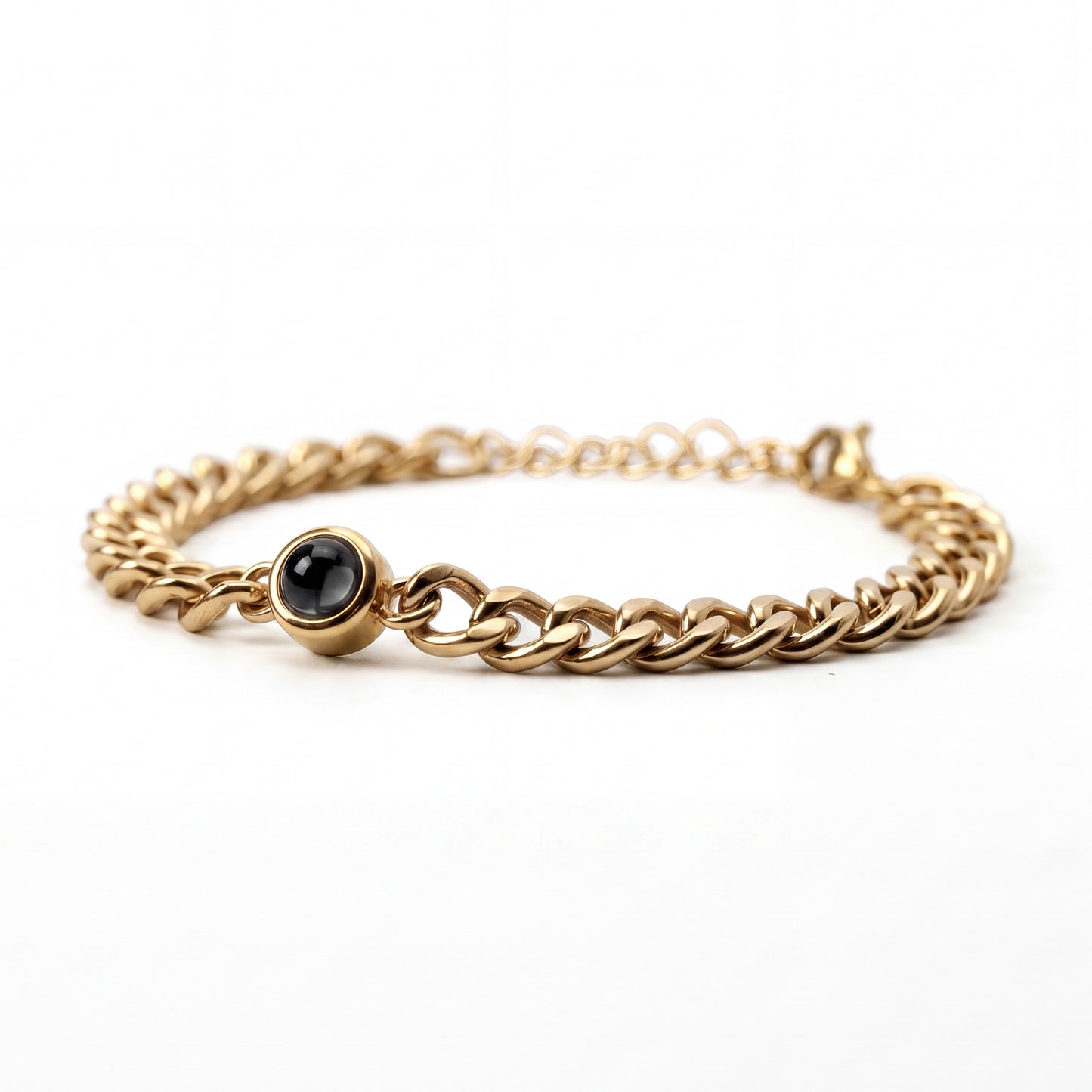 Fotoarmband mit eigenem Foto - Cuban Chain