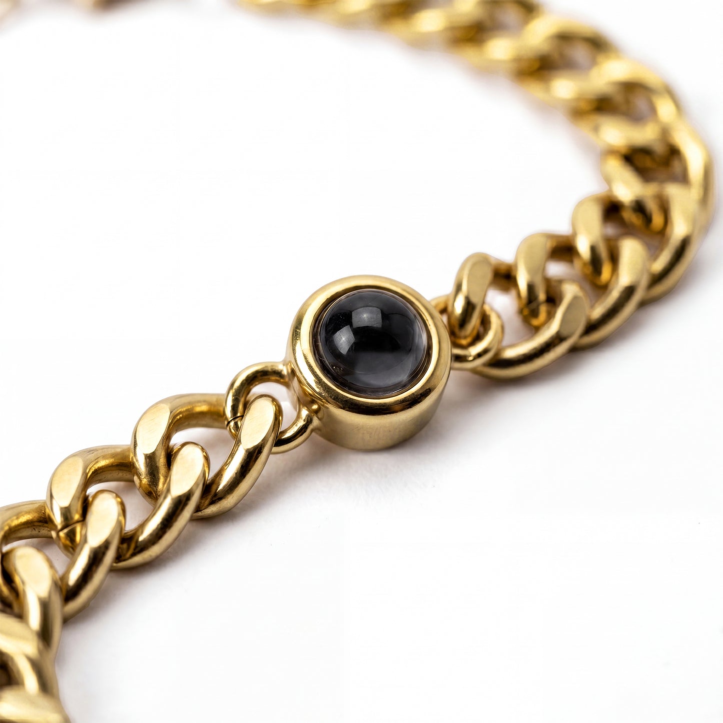 Fotoarmband mit eigenem Foto - Cuban Chain