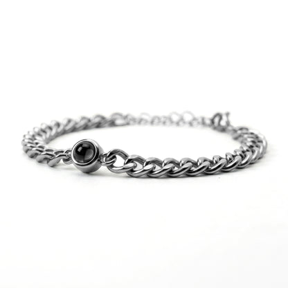 Fotoarmband mit eigenem Foto - Cuban Chain