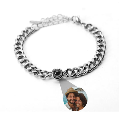 Fotoarmband mit eigenem Foto - Cuban Chain