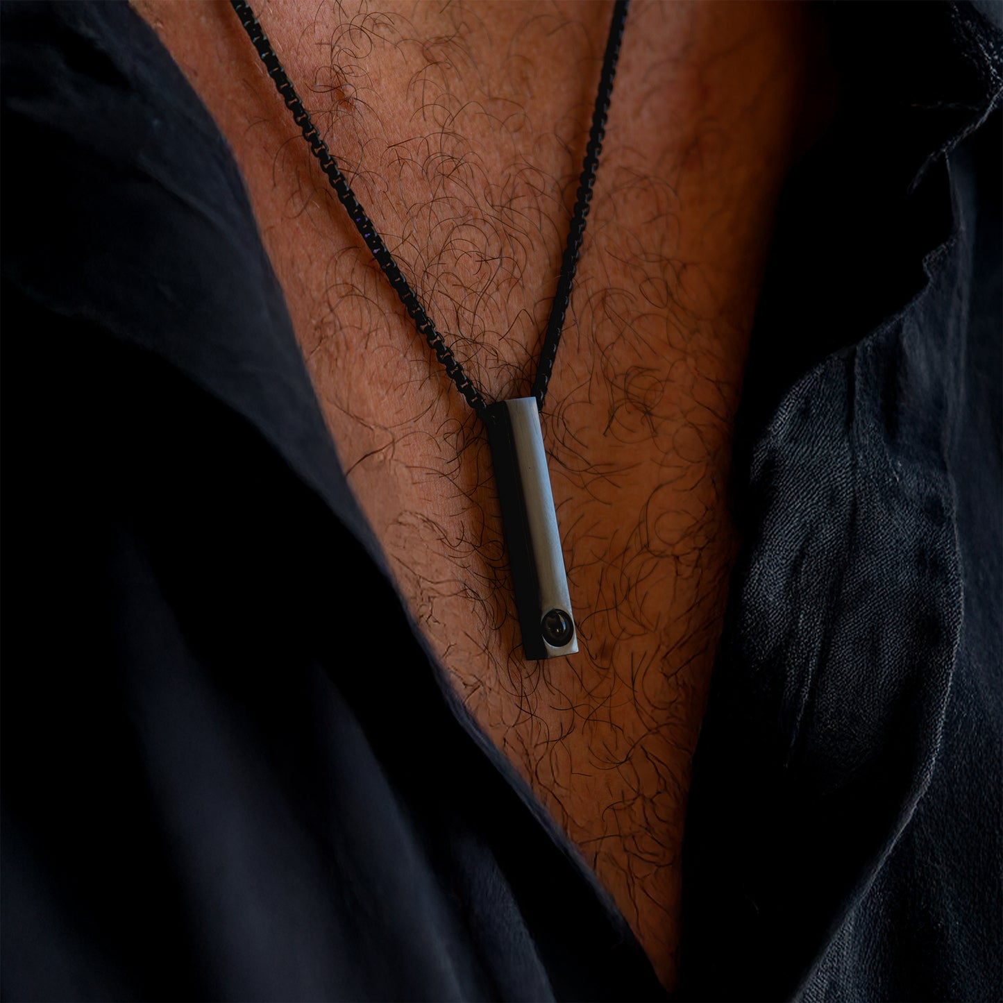 Foto Halskette mit eigenem Foto - Stab Box-Chain
