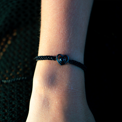 Fotoarmband mit eigenem Foto - Herz