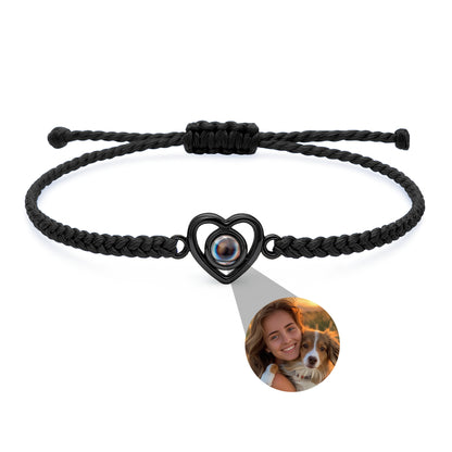 Fotoarmband mit eigenem Foto - Herz