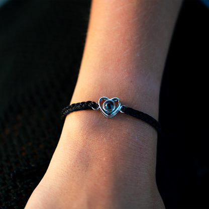 Fotoarmband mit eigenem Foto - Herz