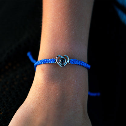 Fotoarmband mit eigenem Foto - Herz