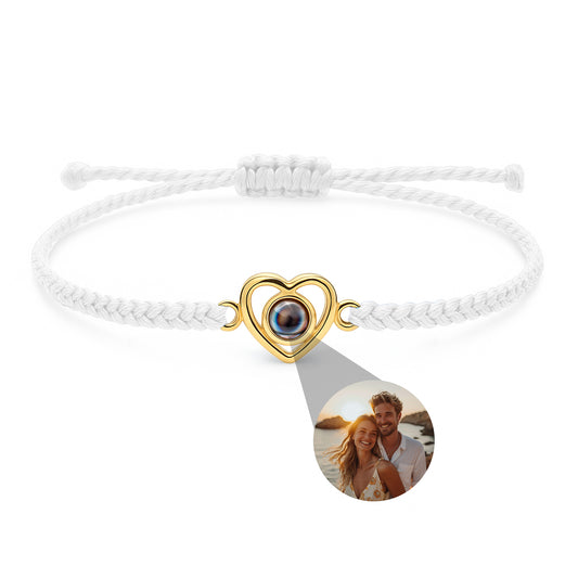 Fotoarmband mit eigenem Foto - Herz