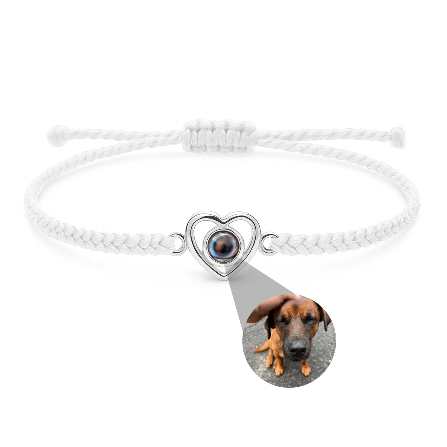 Fotoarmband mit eigenem Foto - Herz