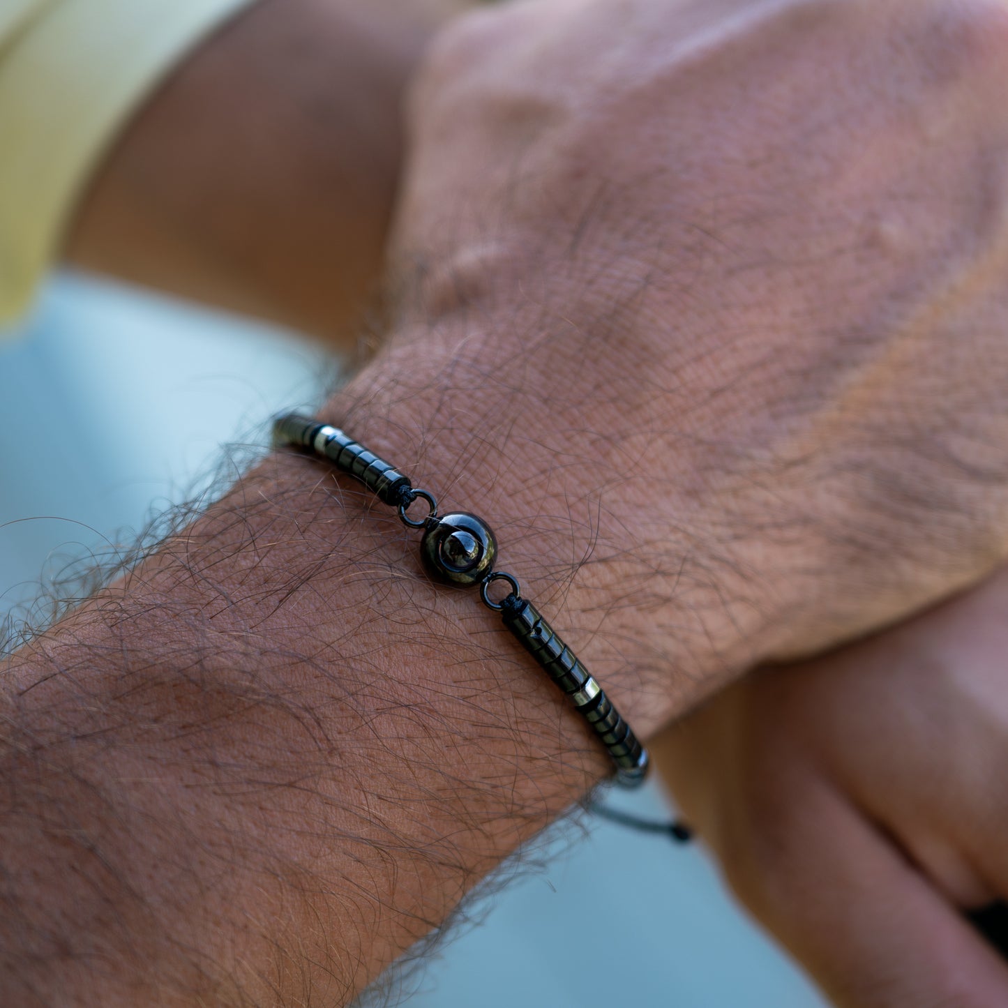 Fotoarmband mit eigenem Foto - Heishi Edelstein