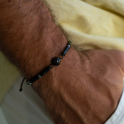 Fotoarmband mit eigenem Foto - Heishi Edelstein