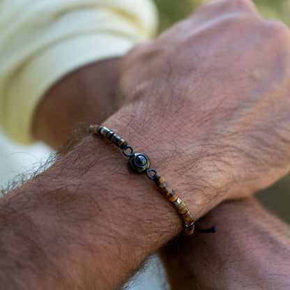 Fotoarmband mit eigenem Foto - Heishi Edelstein
