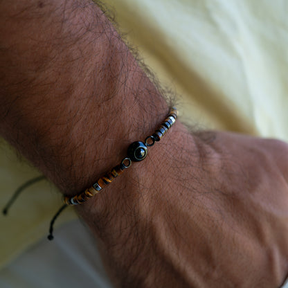 Fotoarmband mit eigenem Foto - Heishi Edelstein