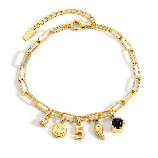 Personalisiertes Charm Armband - Paperclip