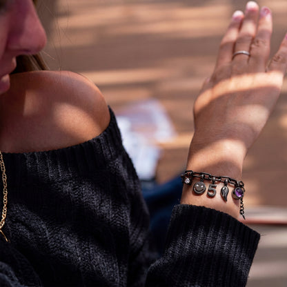 Personalisiertes Charm Armband - Paperclip
