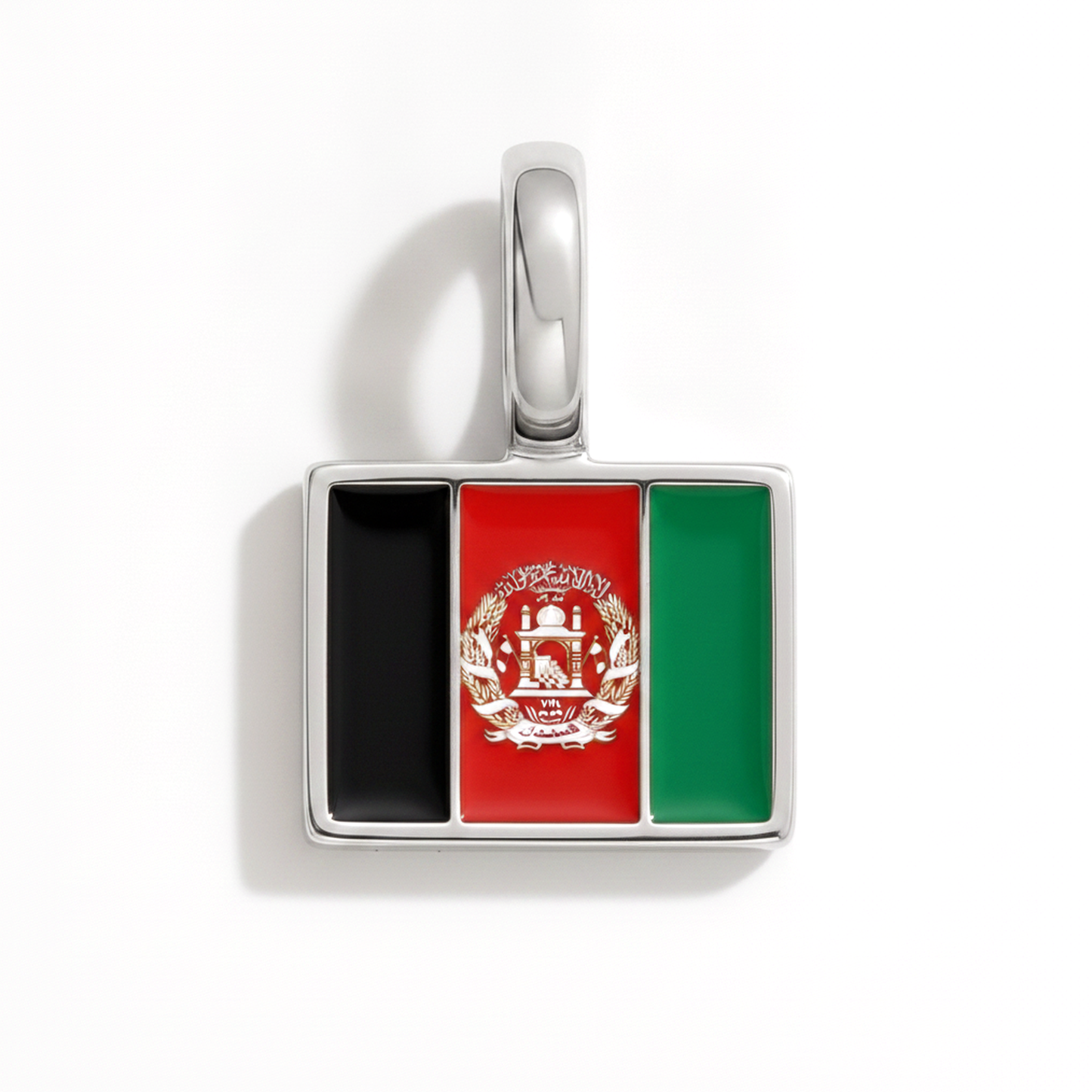 Charm - Flagge Eckig – Silber