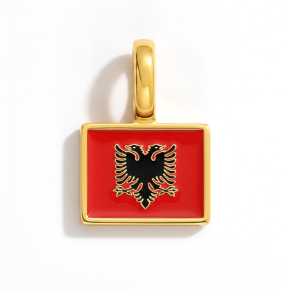 Charm - Flagge Eckig – Gold