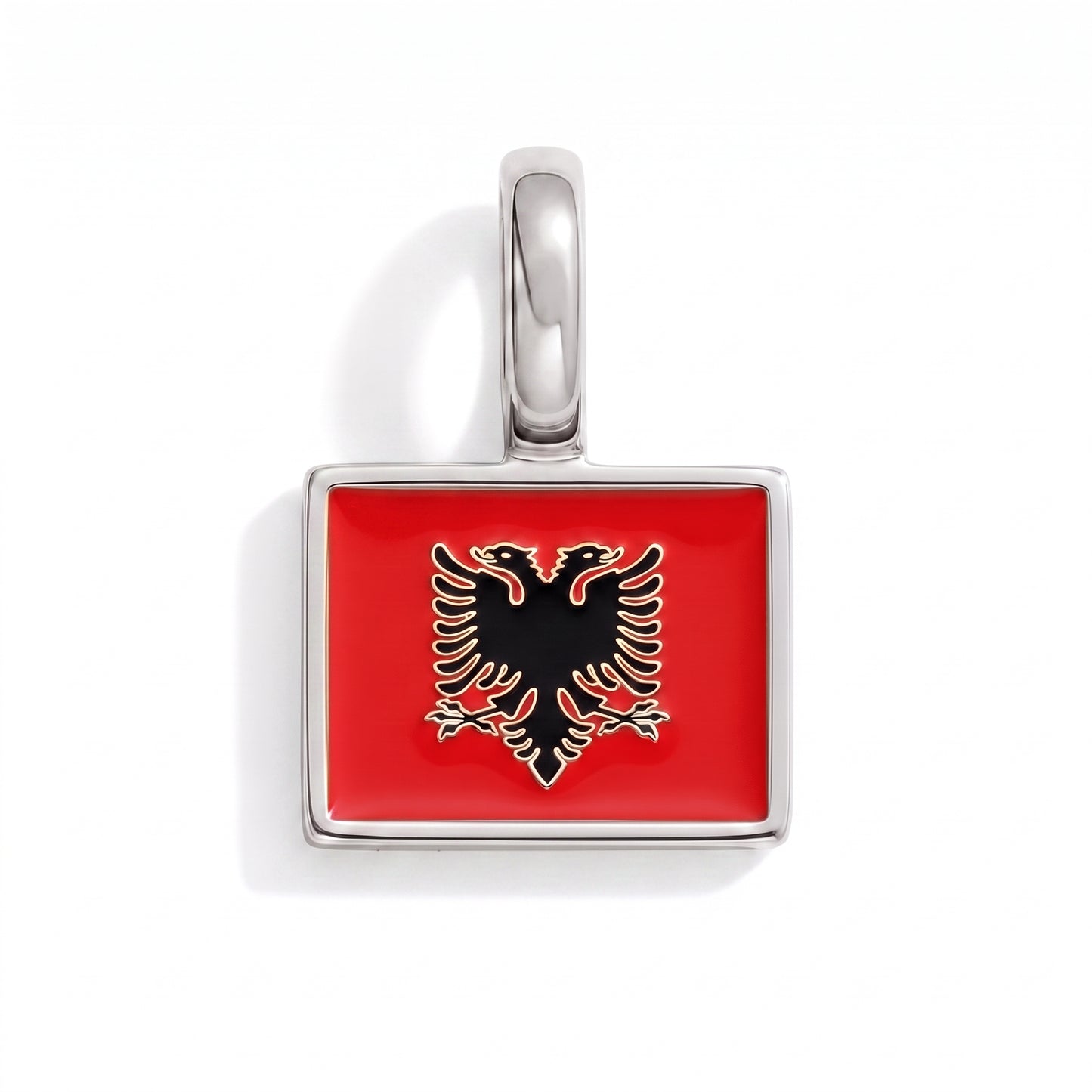 Charm - Flagge Eckig – Silber