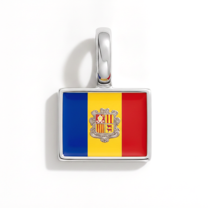 Charm - Flagge Eckig – Silber