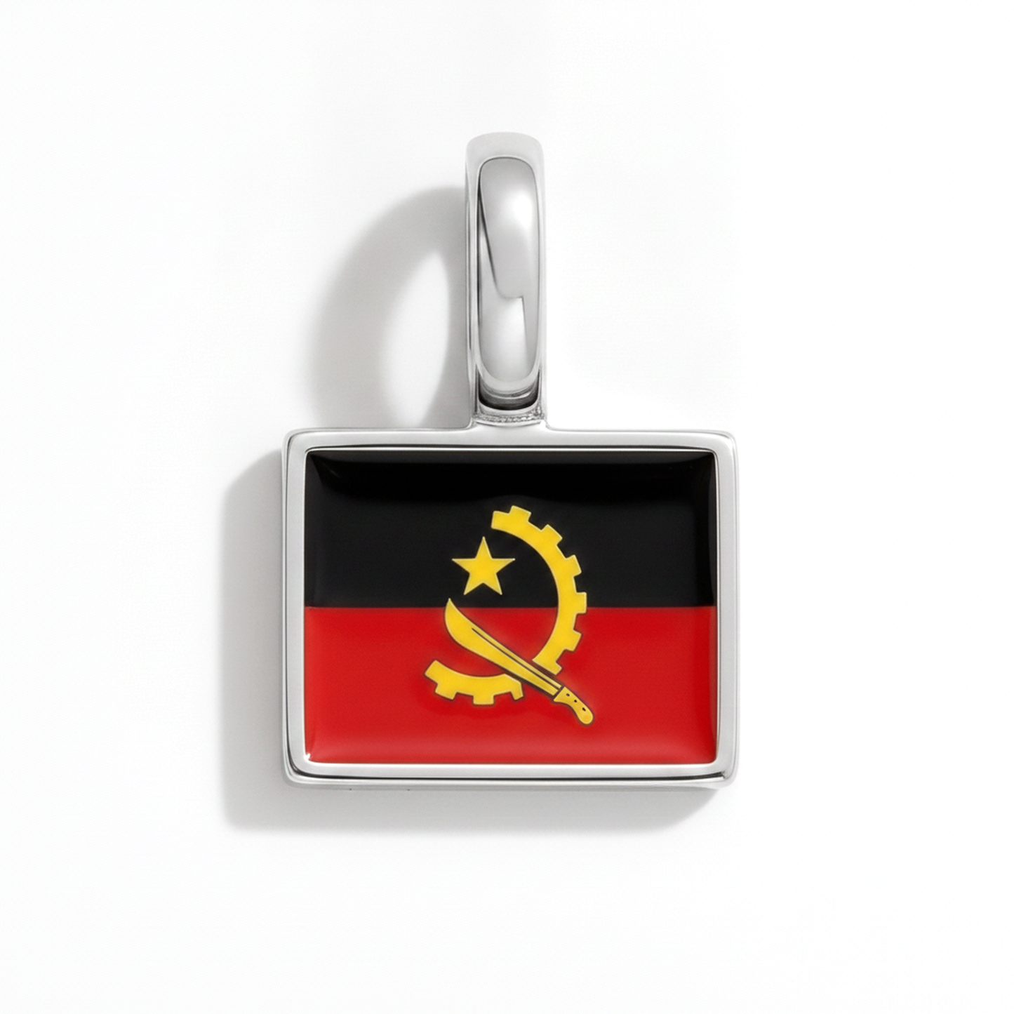 Charm - Flagge Eckig – Silber