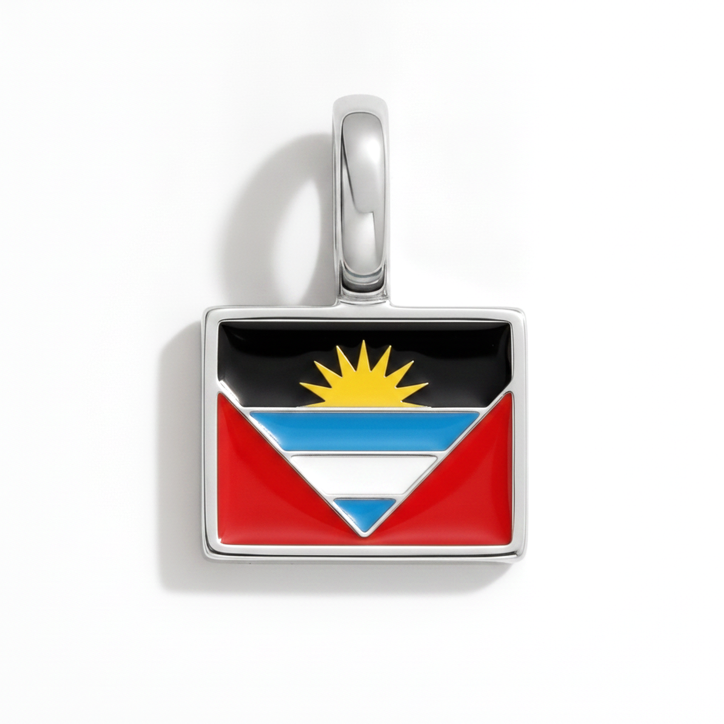 Charm - Flagge Eckig – Silber