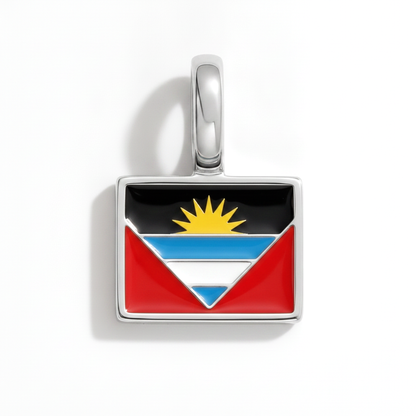 Charm - Flagge Eckig – Silber