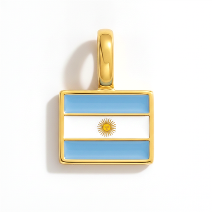 Charm - Flagge Eckig – Gold